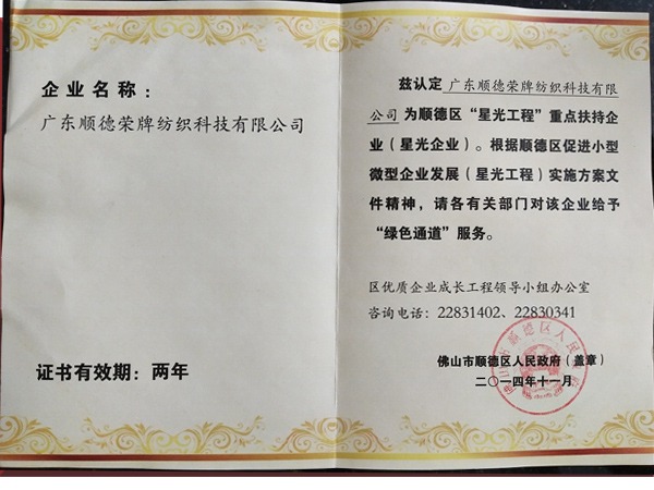 jinnian金年会荣获政府重点扶持企业